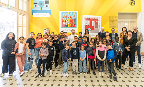 Des fresques murales inaugurées à l'école Michelet