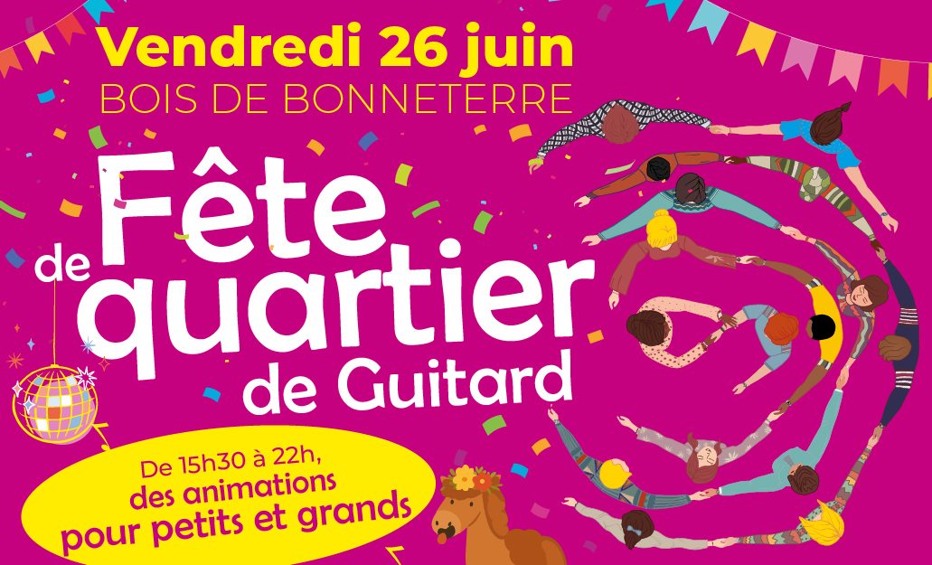 Affiche Fête de quartier Guitard