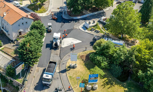 Derni&egrave;re ligne droite pour les travaux de requalification des espaces publics du quartier du Val-Vert !