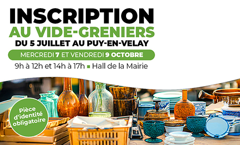 Vide-greniers d'automne : comment et quand vous inscrire ?